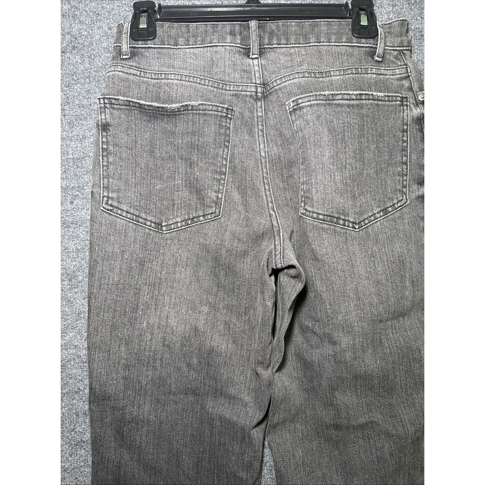 H&M Jeans Womens 4 Black Straight Denim Dark Wash Casual - Picture 8 of 8